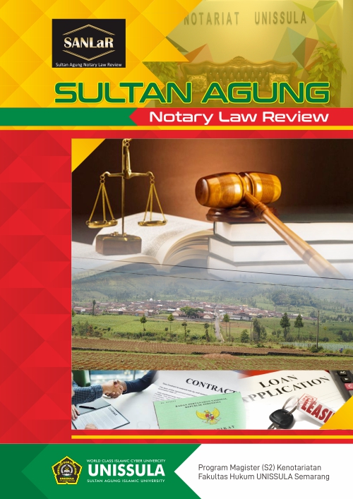 Sultan Agung Notary Law Review